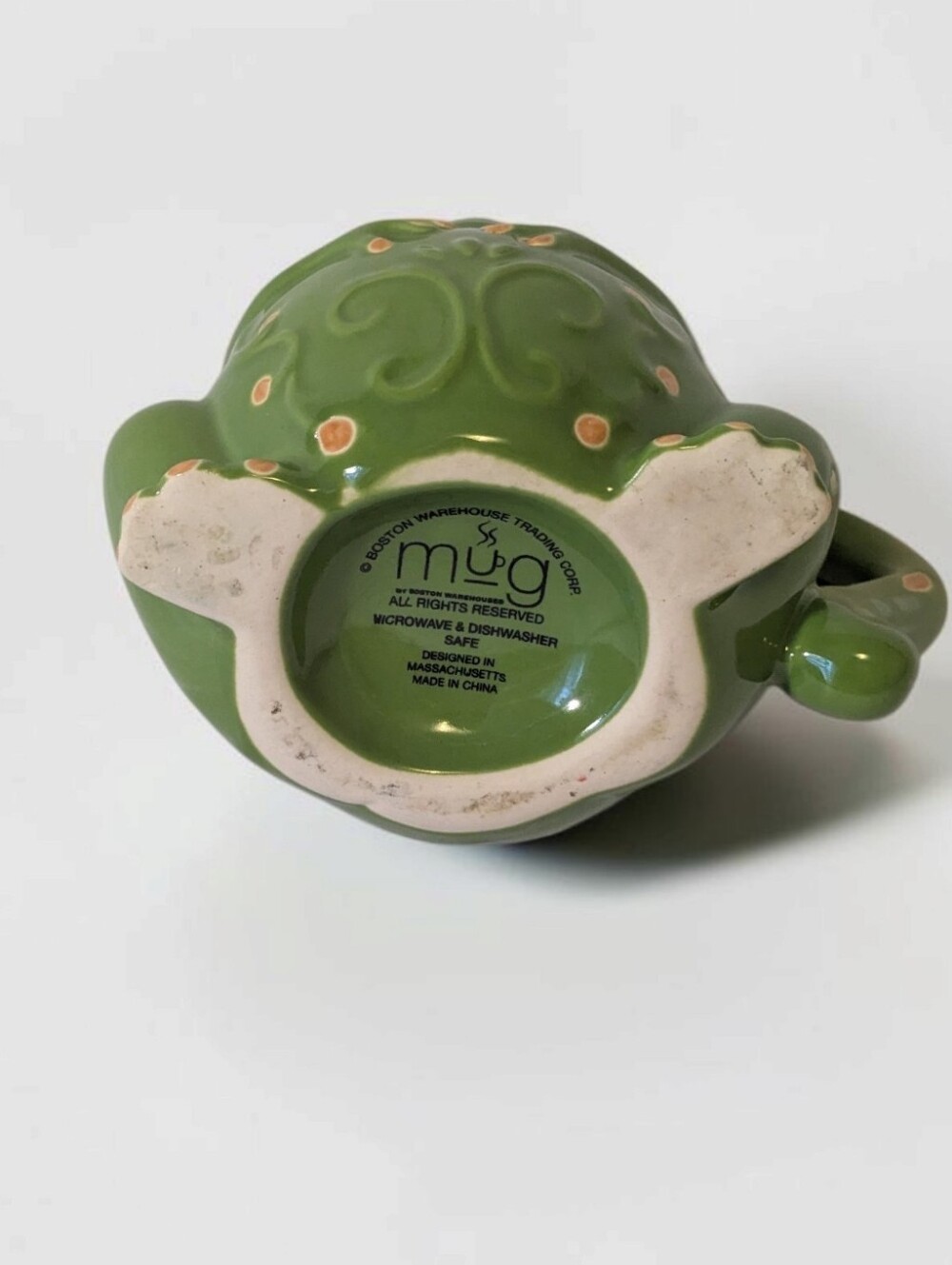 Boston Warehouse Ceramic Frog Mug 3D Novelty Vintage - Picture 5 of 5